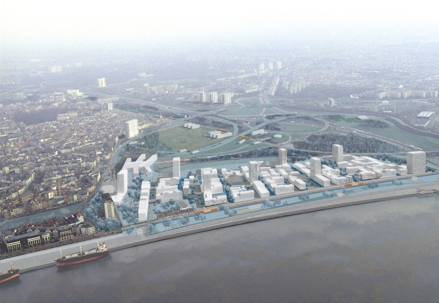 Simulatiebeeld toekomstige wijk Nieuw Zuid Simulatiebeeld toekomstige wijk Nieuw Zuid